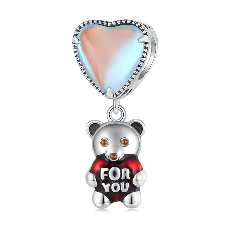 HEART BALLOON BEAR DANGLE CHARM