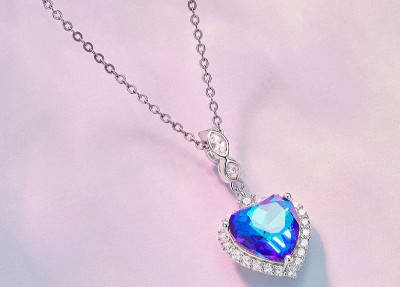 BLUE HEART OF THE SEA DANGLE CHARM