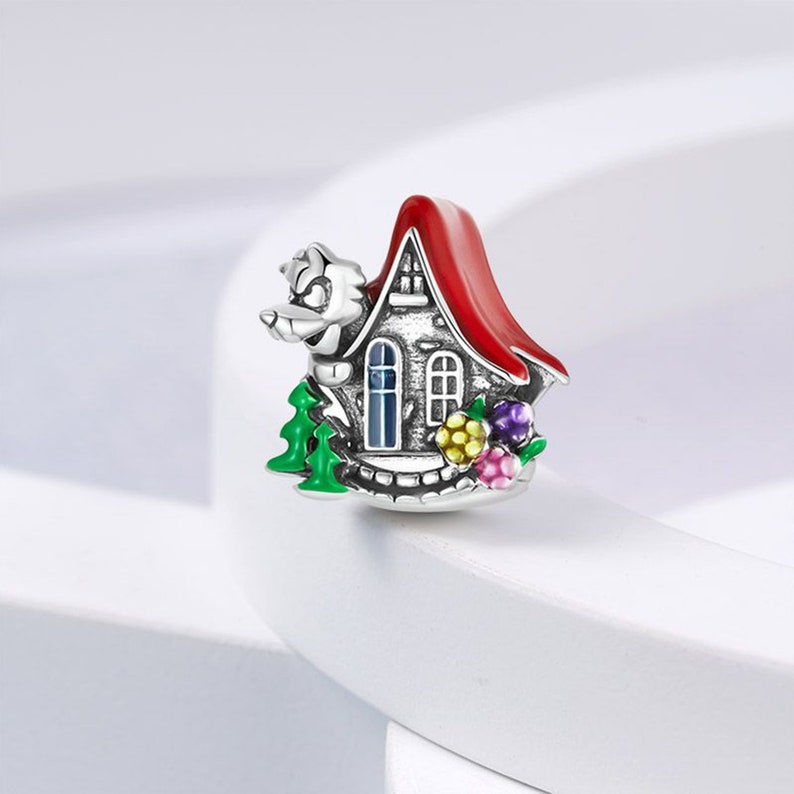 GRANNY'S HOUSE & THE BIG BAD WOLF CHARM - LITTLE RED RIDING HOOD